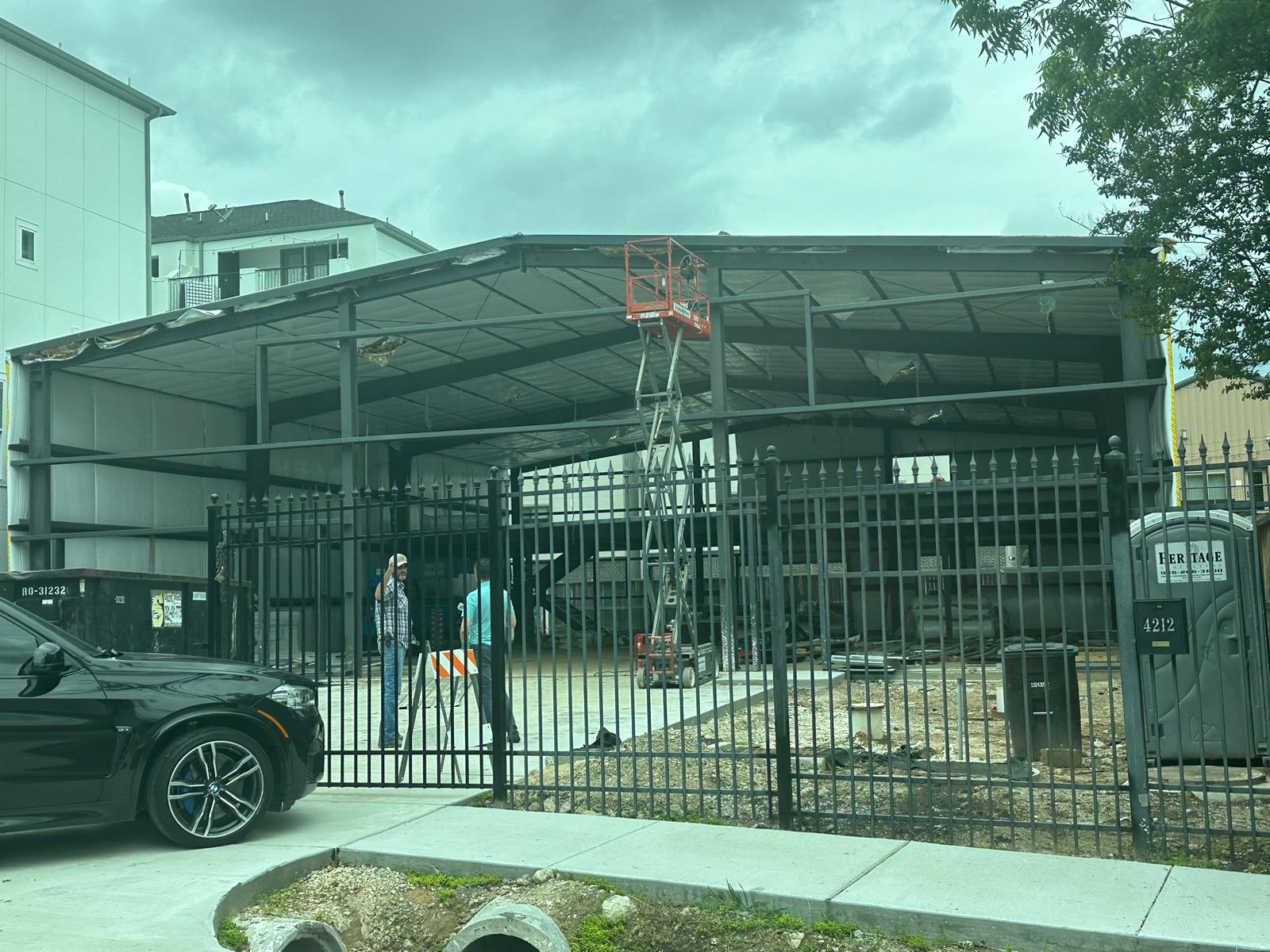 A different style of custom fabricated gate